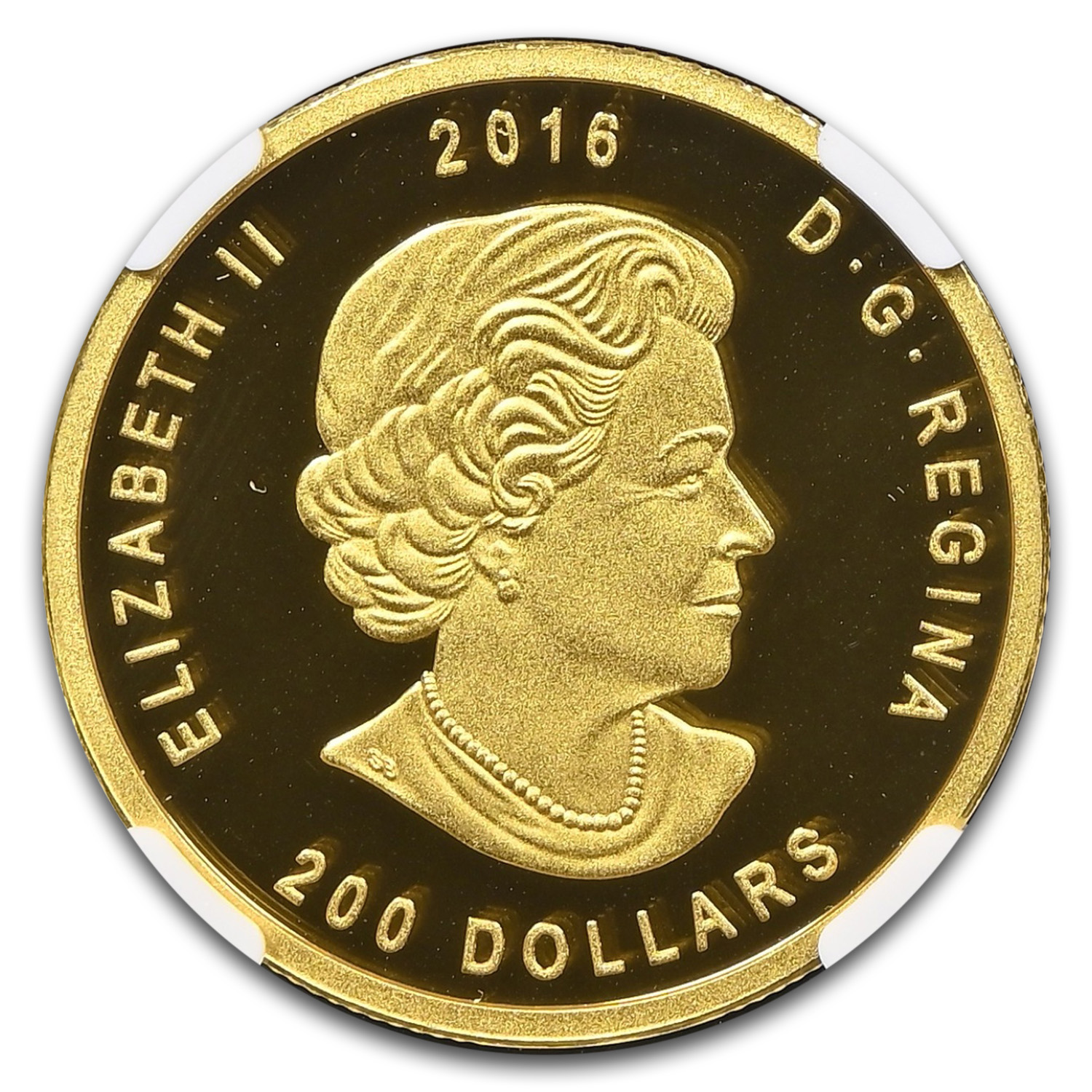 2016 Canada 1 oz Gold Roaring Grizzly Bear .99999 PF-70 NGC UCAM